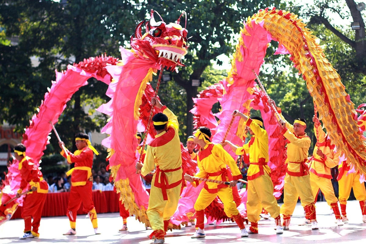 The Vietnamese Lion and Dragon Dance is considered not just a folk dance but also a martial art